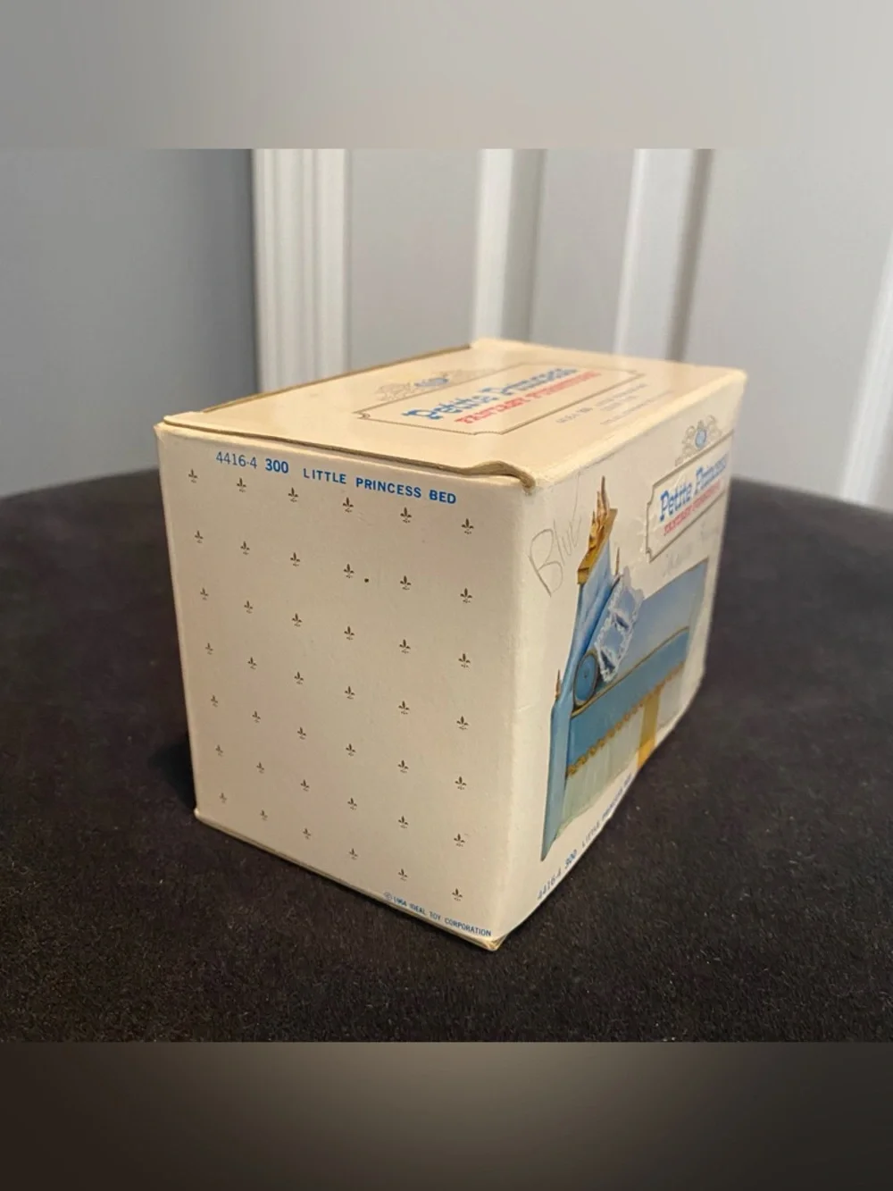 Vintage Ideal “Petite Princess” 4416-4 300 Little Pincess Miniature Bed - Blue